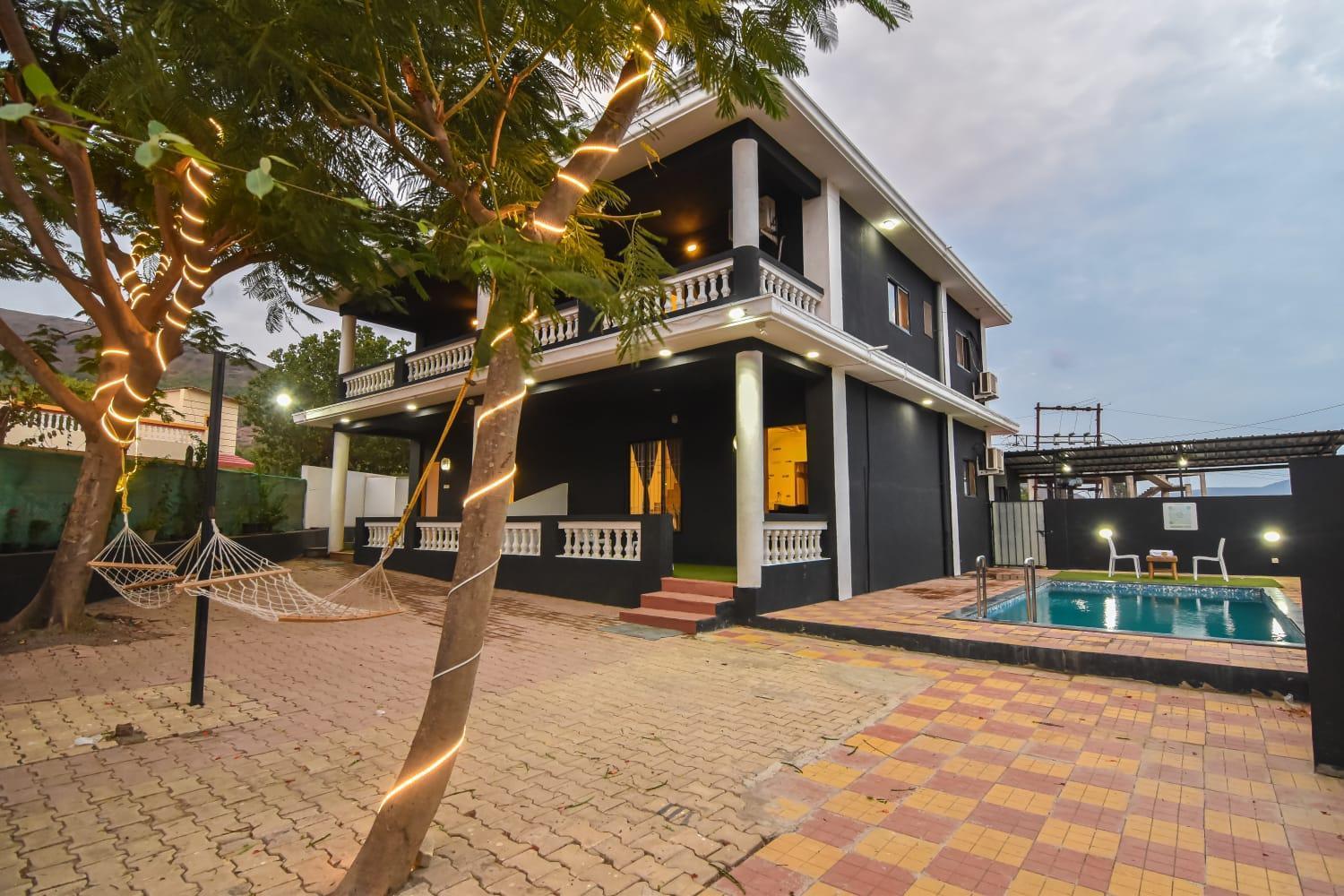 Empyrean Stay Ll 3Bhk Ll Black Horse Villa Ll Ac Ll Private Pool Ll Wifi II Lux Ll Лонавала Екстериор снимка