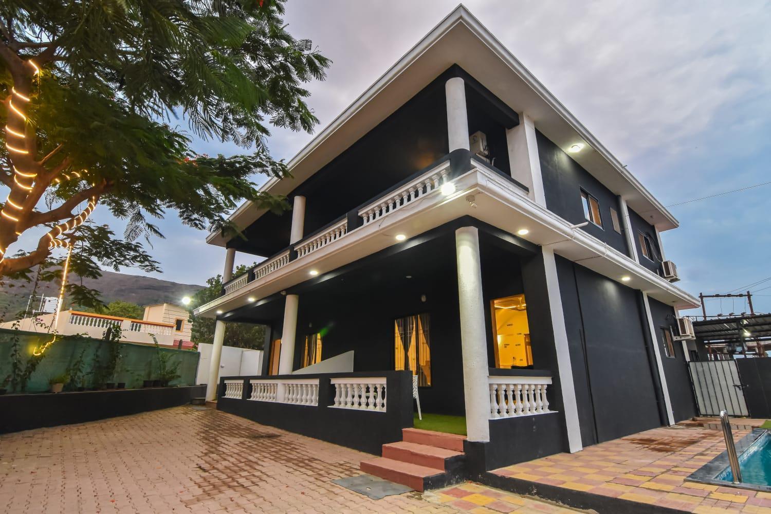 Empyrean Stay Ll 3Bhk Ll Black Horse Villa Ll Ac Ll Private Pool Ll Wifi II Lux Ll Лонавала Екстериор снимка